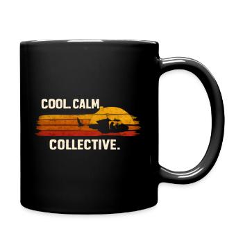 Cool Calm Collective Cool Gelassen Kollektiv - Full Colour Mug - black - Right