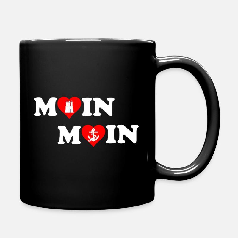 Moin Moin Heart pour Hambourg - Mug uni - noir
