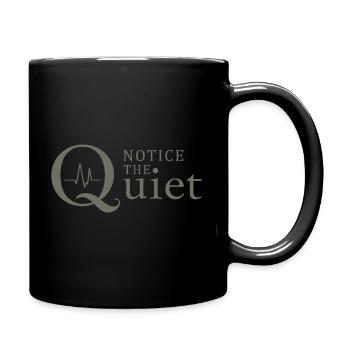 Remarquez la pleine conscience et le silence silencieux - Mug uni - noir - Droite