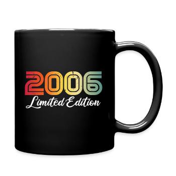 2006 Geburtstagsgeschenk 20 Jahre alt, 20. Geburtstagsgeschenk - Tasse einfarbig - Schwarz - Rechts