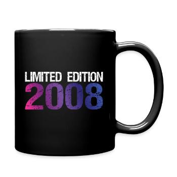 18th Birthday Limited Edition 2008 vintage - Full Colour Mug - black - Right