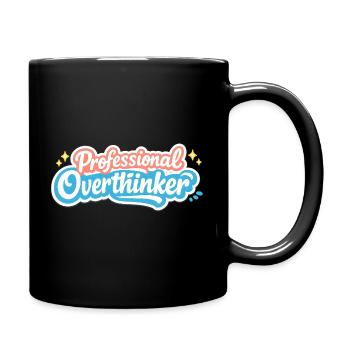 PROFESSIONAL OVERTHINKER Vintage - Tasse einfarbig - Schwarz - Rechts