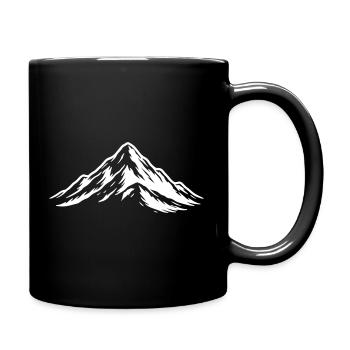 Mountains icon Hill - Full Colour Mug - black - Right