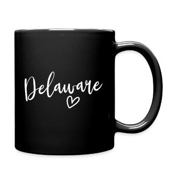 Delaware Heart Women's Love Delaware - Tasse einfarbig - Schwarz - Rechts