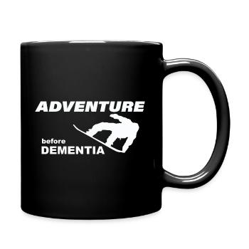 AVENTURE DE SNOWBOARD - Mug uni - noir - Droite