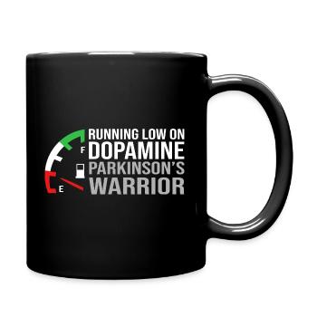 Parkinson Krankheit - Tasse einfarbig - Schwarz - Rechts