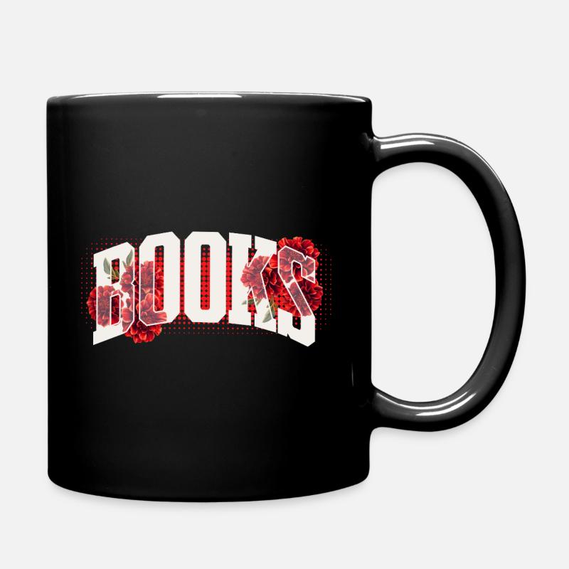 Fleurs rouge sang faute de frappe - Mug uni - noir
