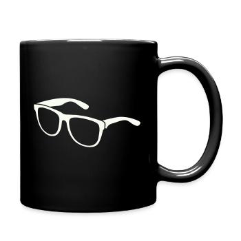 Sonnenbrillen Silhouette Minimaldruck - Tasse einfarbig - Schwarz - Rechts
