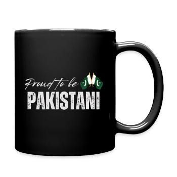 Proud Pakistani, I love Pakistan - Full Colour Mug - black - Right