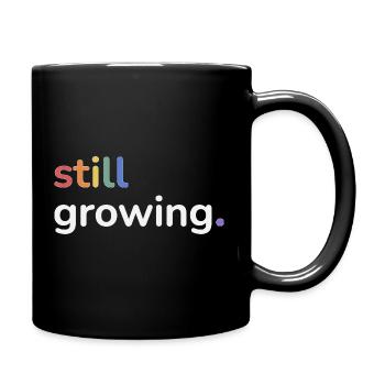 Still Growing Pride Rainbow Minimalist - Full Colour Mug - black - Right
