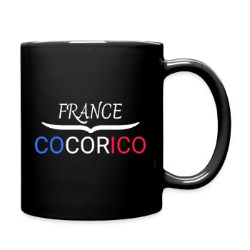 France cocorico  - Mug uni - noir - Droite