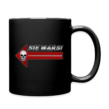 Skull Pfeil Parodie Design Sie wars - Tasse einfarbig - Schwarz - Rechts