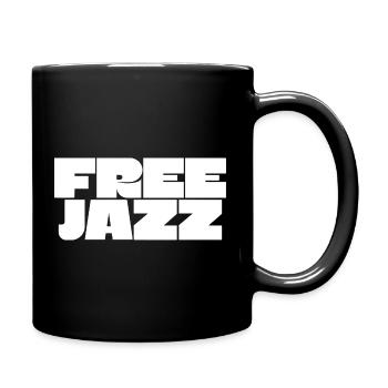 Free Jazz fettes Logo - Tasse einfarbig - Schwarz - Rechts