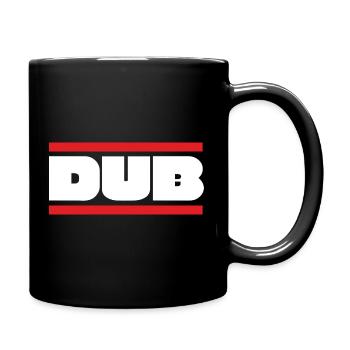 DUB Bold Wordmark with Red Bars - Full Colour Mug - black - Right
