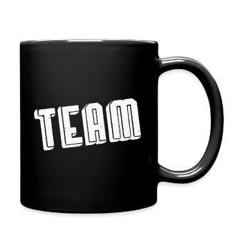 Team Spirit Bold Tinted Vintage Font - Full Colour Mug - black - Right