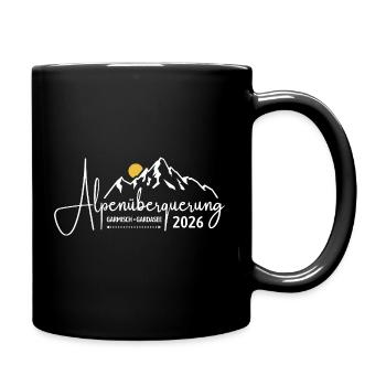 Alpenüberquerung 2026 Garmisch Gardasee Wandern - Tasse einfarbig - Schwarz - Rechts