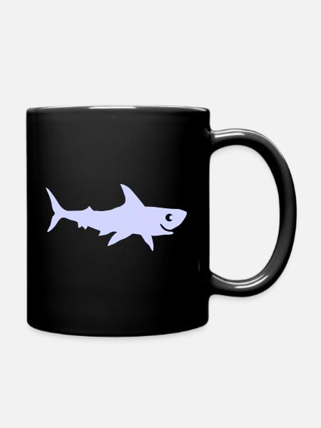 hai- - Tasse einfarbig - Schwarz