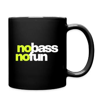 Kein Bass Kein Spaß - Tasse einfarbig - Schwarz - Rechts