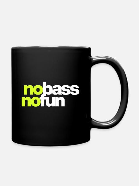 Kein Bass Kein Spaß - Tasse einfarbig - Schwarz