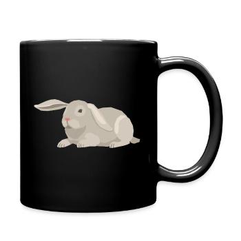 Rabbit rabbit farm rabbit ears rabbits - Full Colour Mug - black - Right