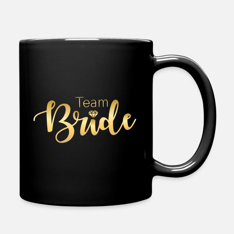 Team Bride - Tasse einfarbig - Schwarz