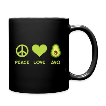 avocat - Mug uni - noir - Droite