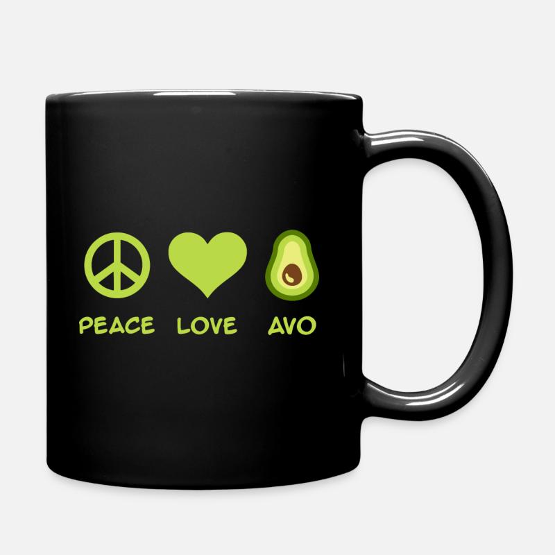 Avocado - Tasse einfarbig - Schwarz