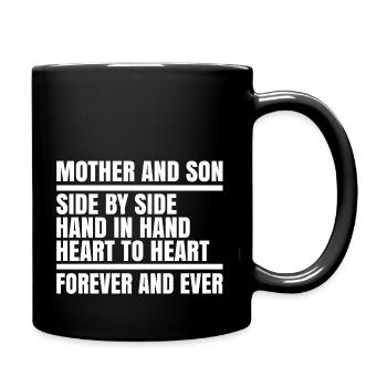 Fils maman enfant beau-fils fils adoptif cadeau - Mug uni - noir - Droite