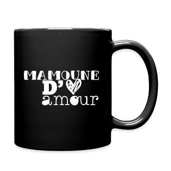 Mamoune d'amour - Mug uni - noir - Droite