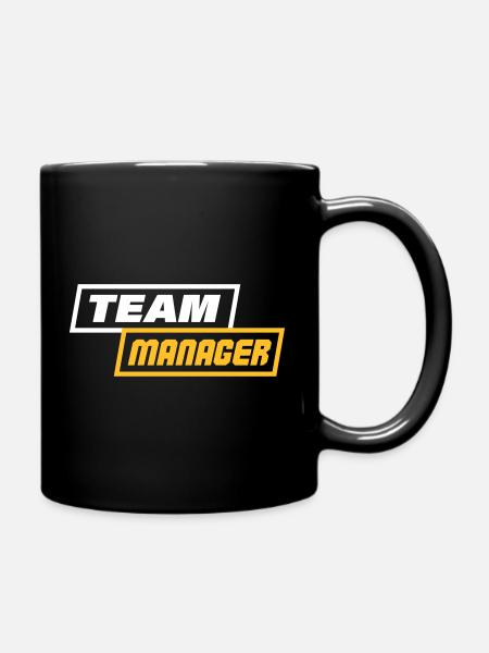 TEAM MANAGER - Tasse einfarbig - Schwarz