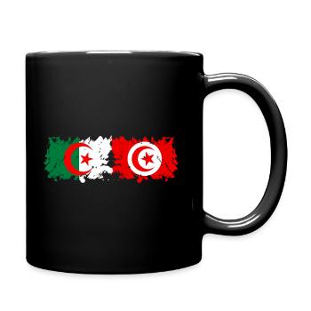 Algérie Tunisie - Mug uni - noir - Droite