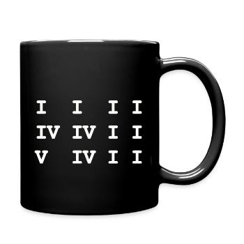 Blues 12 Takte - Tasse einfarbig - Schwarz - Rechts