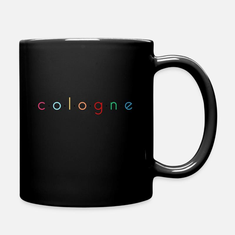 Inscription de Cologne Rainbow 2 - Mug uni - noir