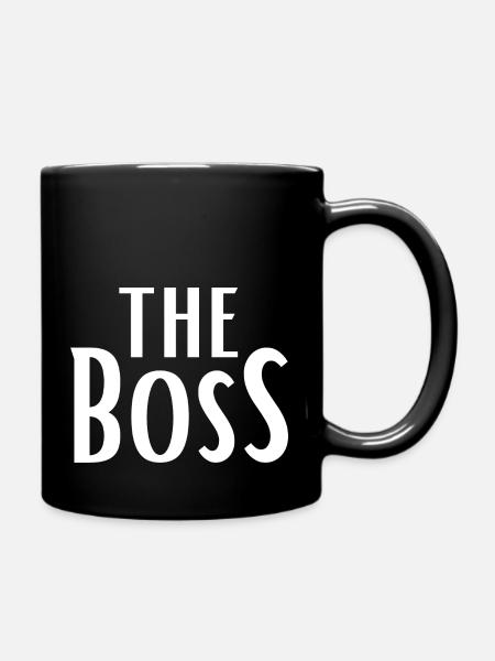 The Boss - Full Colour Mug - black