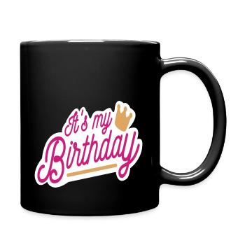 My birthday - Full Colour Mug - black - Right
