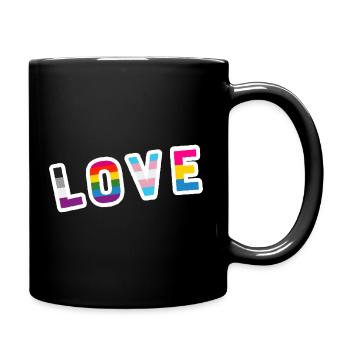 LGBTQ Love Pride Égalité lgbtq+ - Mug uni - noir - Droite