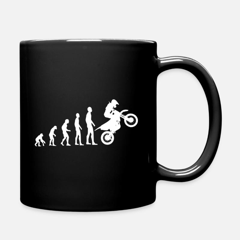 motocross evolution - Tasse einfarbig - Schwarz