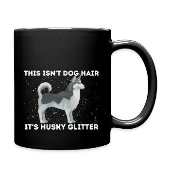 Husky Siberian Husky Dog - Full Colour Mug - black - Right