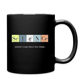 Science doesn't care Periodic Table of Elements - Tasse einfarbig - Schwarz - Rechts