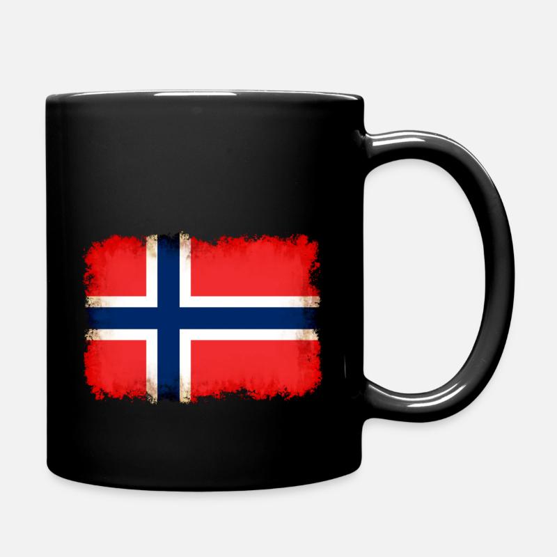 Norwegen - Tasse einfarbig - Schwarz
