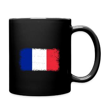France france flag - Mug uni - noir - Droite