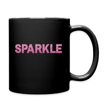 Sparkle Pink Font - Tasse einfarbig - Schwarz - Rechts