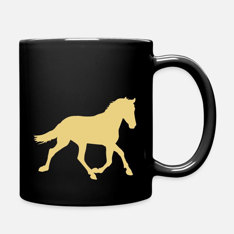 Andalous espagnols au trot - Mug uni - noir