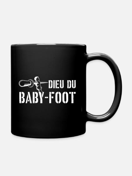 Dieu du baby-foot - Mug uni - noir