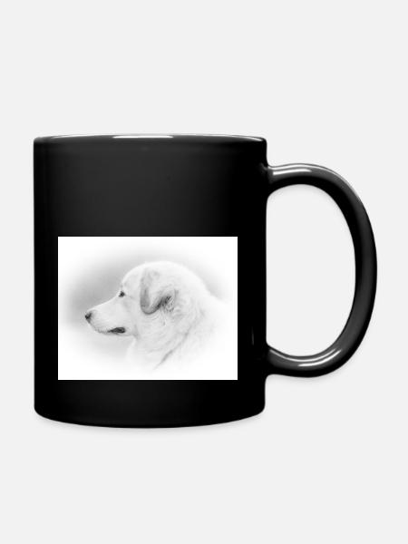 Pyrenäenberghund - Tasse einfarbig - Schwarz