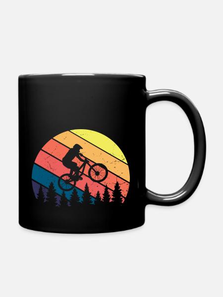 Mountainbike MTB Downhill Bekleidung - Tasse einfarbig - Schwarz