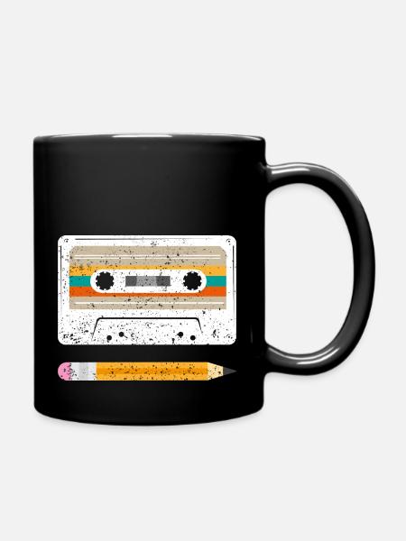 Cadeau Retro Vintage Old Tape - Mug uni - noir