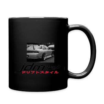 JDM Car love Tokyo vibes - Tasse einfarbig - Schwarz - Rechts