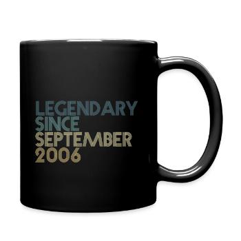 15 ans 15 ans septembre 2006 - Mug uni - noir - Droite