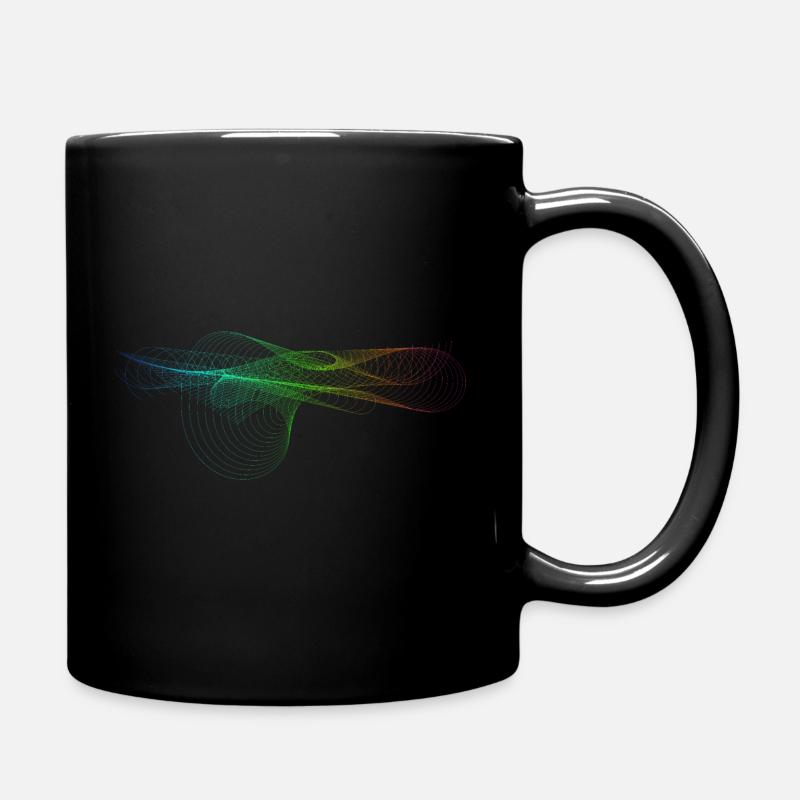 Abstrakte Kunst - Tasse einfarbig - Schwarz